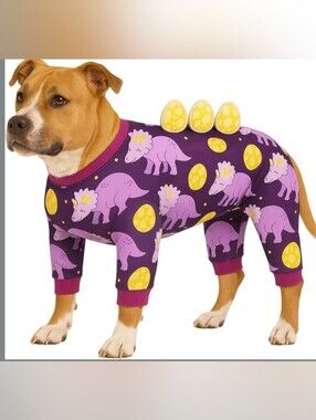 LovinPet Large Dog 🐶 Pajamas, Four-Leg Stretch Onesie Bodysuit,Size L
